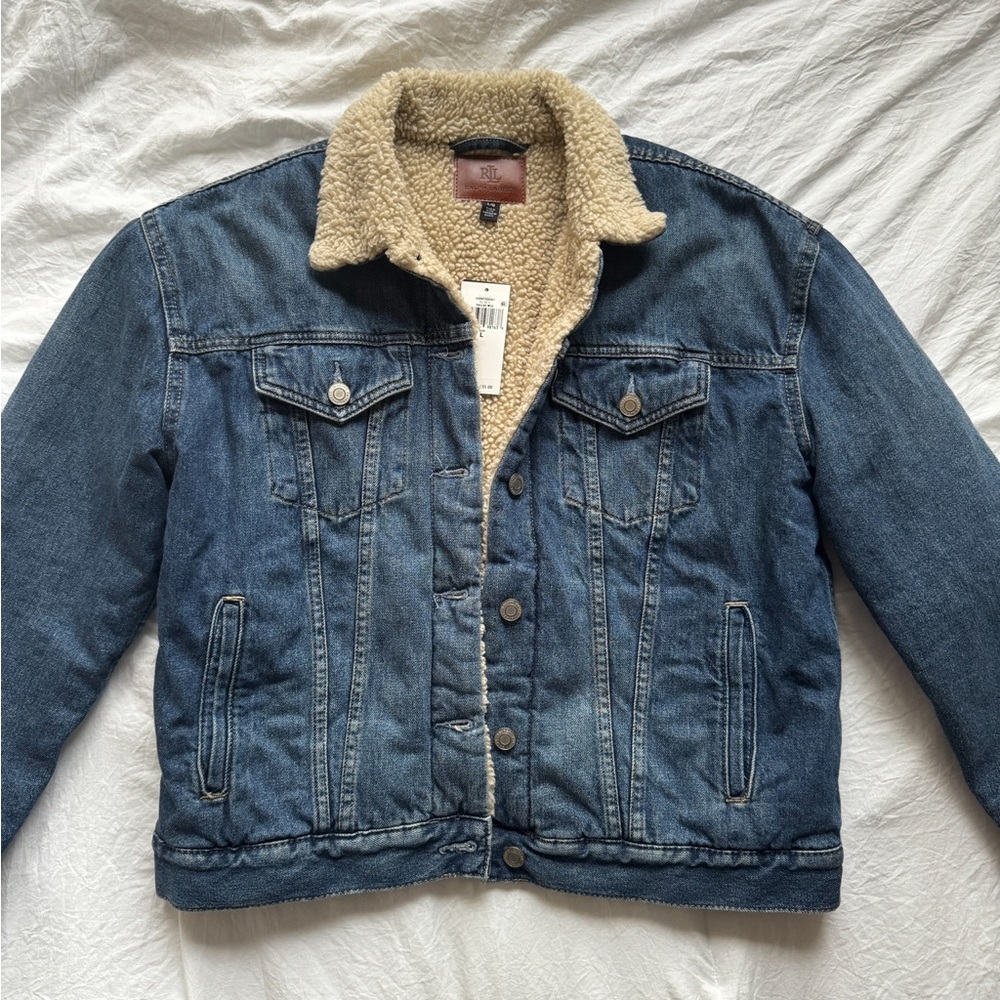 Lauren Ralph Lauren denim jacket with sherpa inside